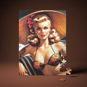 Hot Beach Pin-up Legpuzzel