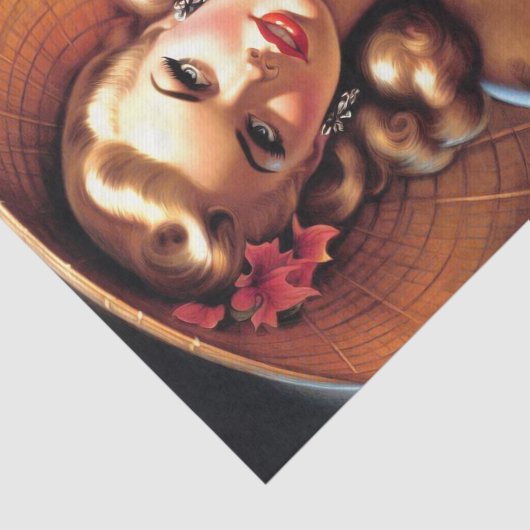 Hot Beach Pin-up Tissuepapier (Detail)