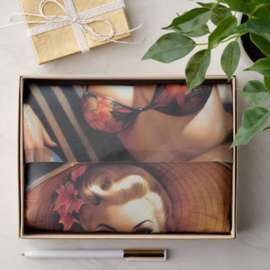 Hot Beach Pin-up Tissuepapier (Geschenk)