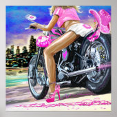 HOT BIKER CHICK POSTER (Voorkant)