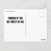 HOT BIKINI GIRL BIG BUTT (GRAPPIGE BOODSCHAP) BRIE BRIEFKAART (Achterkant)