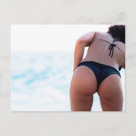 HOT! Bikini Girl foto-briefkaart Briefkaart (Voorkant)