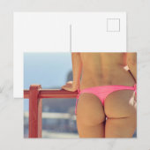 HOT! Bikini Girl foto-briefkaart Briefkaart (Voorkant / Achterkant)