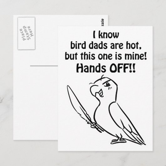 Hot Bird Dad Briefkaart (Voorkant / Achterkant)