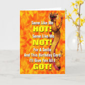 Hot Birthday Kaart (Gele Bloem)