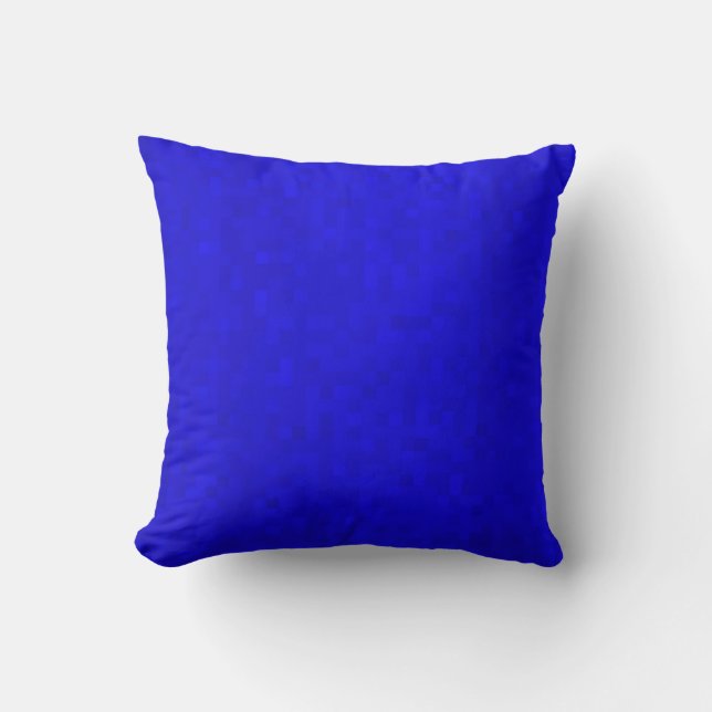 Hot Blue Mosaic Tegels, Drow Cushion. Kussen (Voorkant)