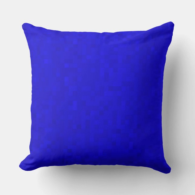 Hot Blue Mosaic-Tegels, grote Throw Cushion. Kussen (Voorkant)