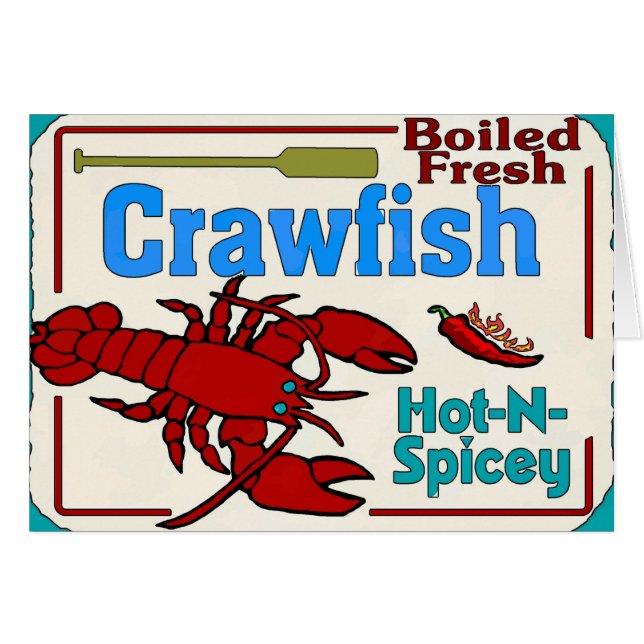 Hot-boiled Crawfish Sign. (Voorkant Horizontaal)