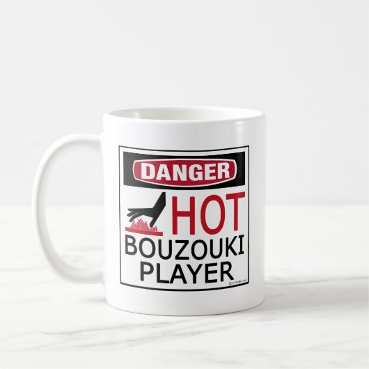 Hot Bouzouki Player Koffiemok (Links)