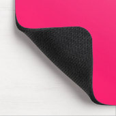 Hot Bright Neon Pink Mousepad Muismat (Hoek)