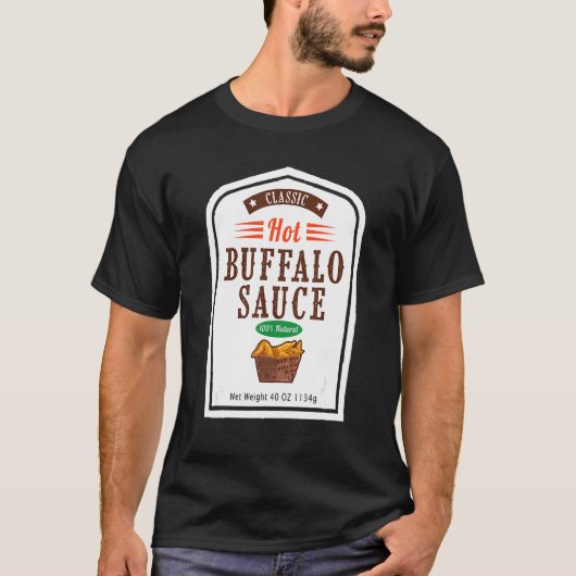 Hot Buffalo Family Sauce Costume Halloween Uniform T-shirt (Voorkant)