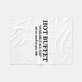 Hot Buffet Available All Day Eat As Much As You Li Fleece Deken (Voorkant (Horizontaal))