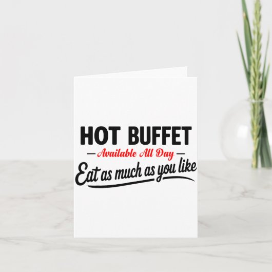 Hot Buffet Available All Day Eat As Much As You Li Kaart (Voorkant)