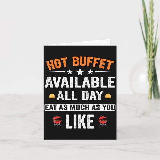 Hot Buffet Available All Day Eat As Much As You Li Kaart (Voorkant)