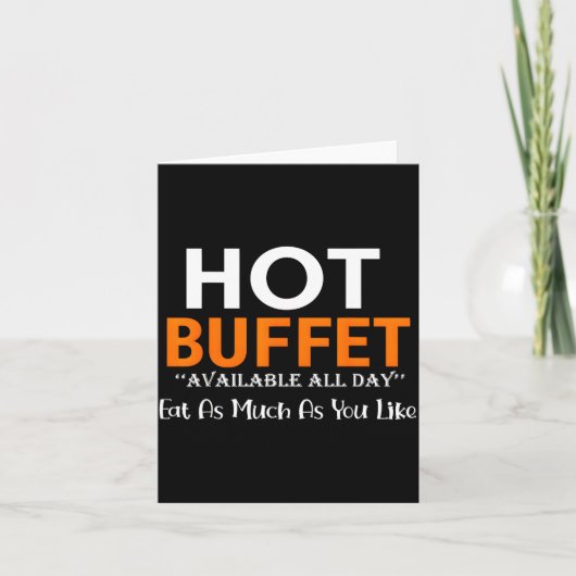 Hot Buffet Available All Day Eat As Much As You Li Kaart (Voorkant)