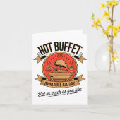 Hot Buffet Available All Day Eat As Much As You Li Kaart (Gele Bloem)
