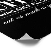 Hot Buffet Available All Day Eat As Much As You Li Poster (Hoek)