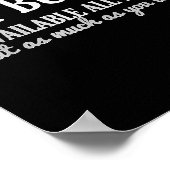 Hot Buffet Available All Day Funny Cooking Food Me Poster (Hoek)