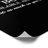 Hot Buffet Available All Day Funny Meme  Poster (Hoek)