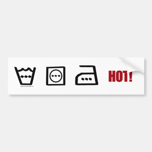 HOT! -Bumpersticker Bumpersticker (Voorkant)
