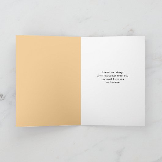 Hot Bun "Gewoon omdat" Kaart (Binnen)