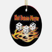 Hot Bunco-speler Keramisch Ornament (Rechts)
