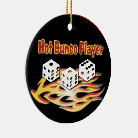 Hot Bunco-speler Keramisch Ornament (Rechts)