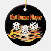 Hot Bunco-speler Keramisch Ornament (Voorkant)