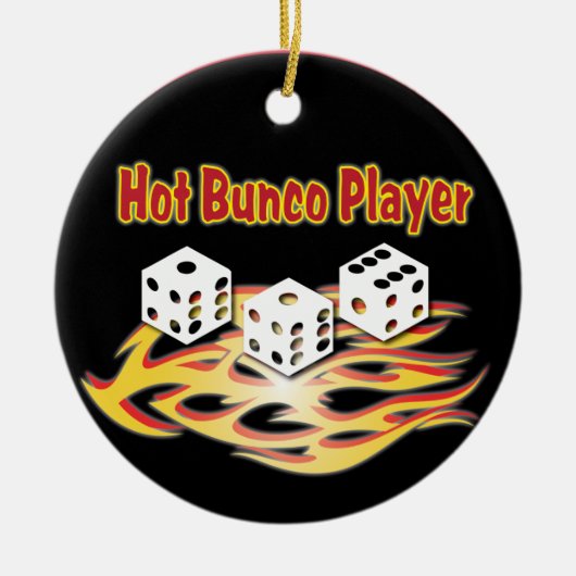 Hot Bunco-speler Keramisch Ornament (Voorkant)