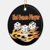 Hot Bunco-speler Keramisch Ornament (Links)