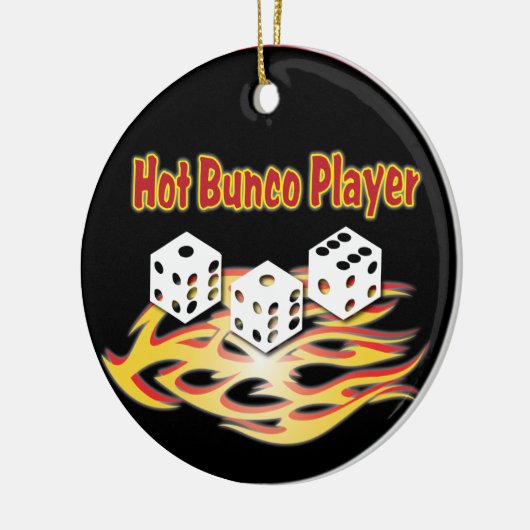 Hot Bunco-speler Keramisch Ornament (Links)