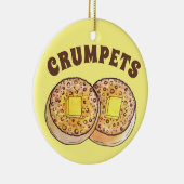 Hot Buttered Crumpets UK Cuisine British Food Keramisch Ornament (Rechts)