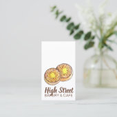 Hot Buttered Crumpets UK Cuisine British Food Visitekaartje (Staand voorkant)