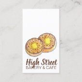 Hot Buttered Crumpets UK Cuisine British Food Visitekaartje (Voorkant)