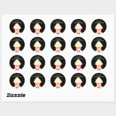 Hot Buttered Popcorn film Ronde Sticker (Vel)