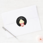 Hot Buttered Popcorn film Ronde Sticker (Envelop)