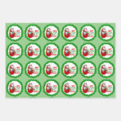 Hot-caca kerstfilms met gnoom Gift Wrap Inpakpapier Vel (Voorkant)