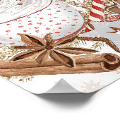 Hot Cacao Bar Kerstkoekjes Poster (Hoek)