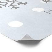 Hot cacao bar teken winter Baby shower teken Poster (Hoek)