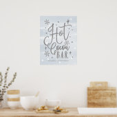 Hot cacao bar teken winter Baby shower teken Poster (Keuken)