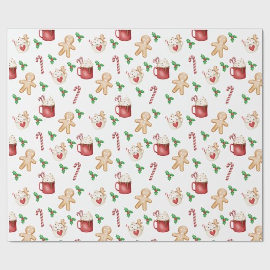 Hot cacao bom wrapping papier (Vlak)