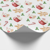 Hot cacao bom wrapping papier (Hoek)