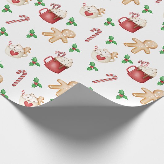 Hot cacao bom wrapping papier (Hoek)