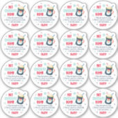 Hot Cacao Bomb Schattigee Chocolade Cup Instructie Sticker (Voorkant)