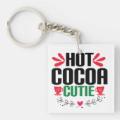 Hot cacao cutie - charmante kerst sleutelhanger (voorkant)