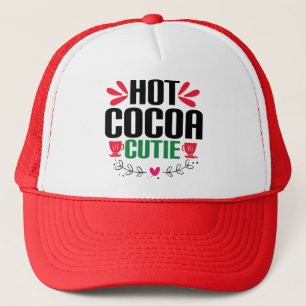 Hot cacao cutie - charmante kerst trucker pet