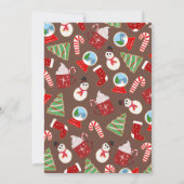 Hot-cacao en cookies Illustrations Holiday Kaart (Achterkant)