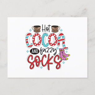 Hot-cacao en Fuzzy Socks Briefkaart