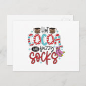 Hot-cacao en Fuzzy Socks Briefkaart (Voorkant / Achterkant)
