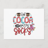 Hot-cacao en Fuzzy Socks Briefkaart (Voorkant)
